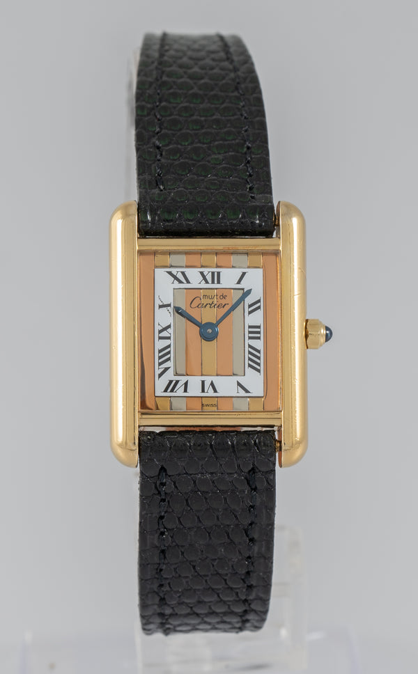 Cartier Tank Quartz Vermeil Ref: 3 66001