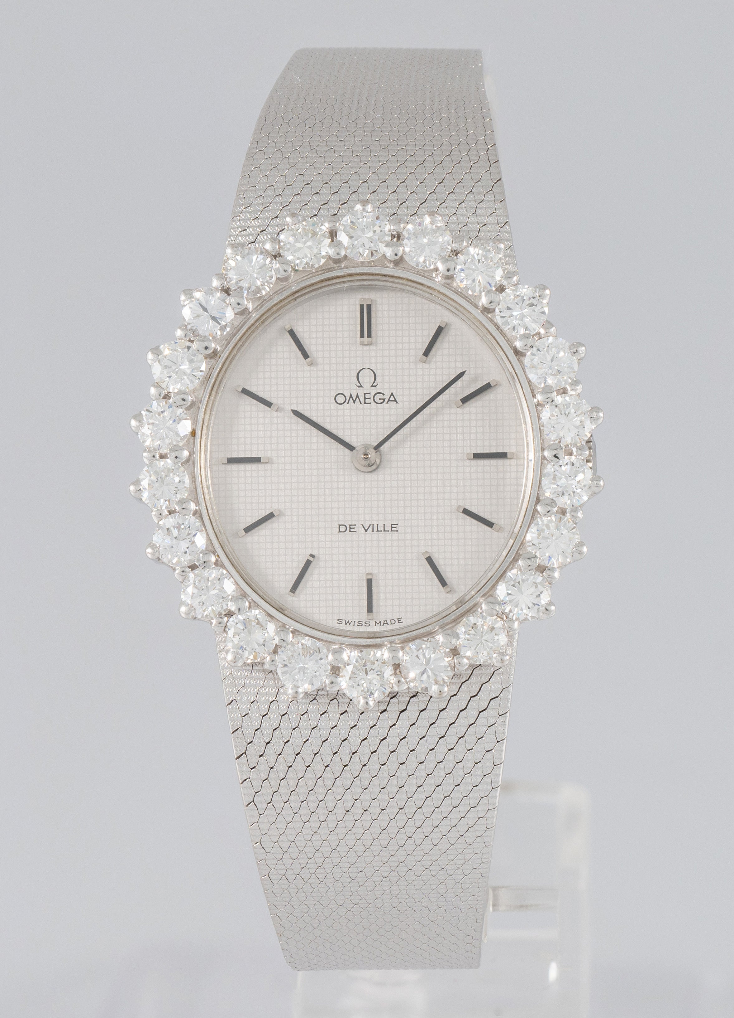 Omega Deville White Gold 18k and Diamonds 2.2 ct Ref: 8339 158