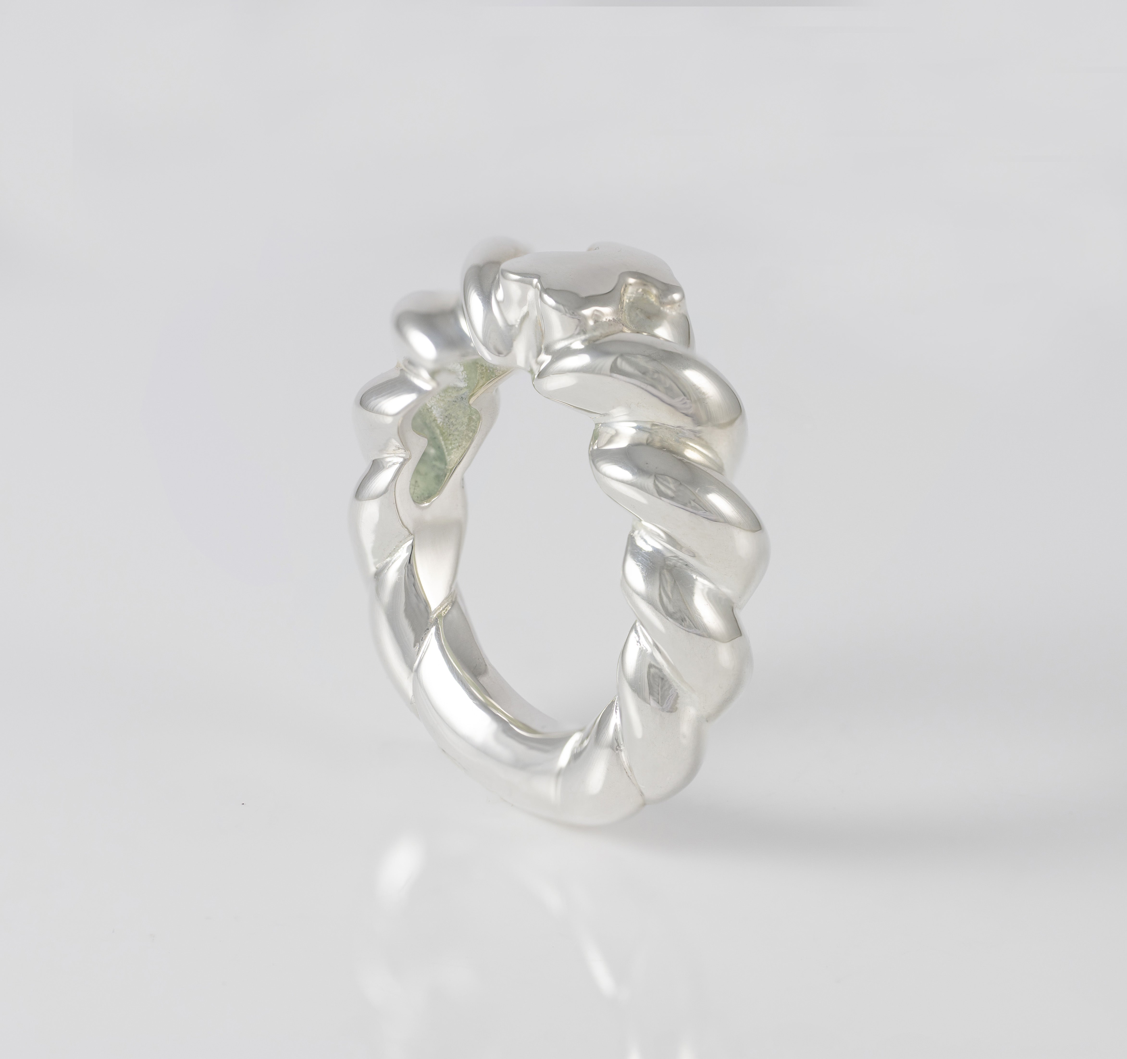 Anillo trenzado Tous de Plata 925 motivo oso Twisted