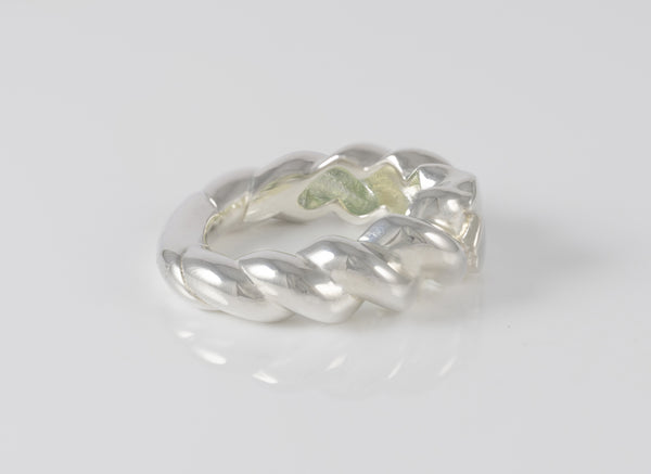 Anillo trenzado Tous de Plata 925 motivo oso Twisted