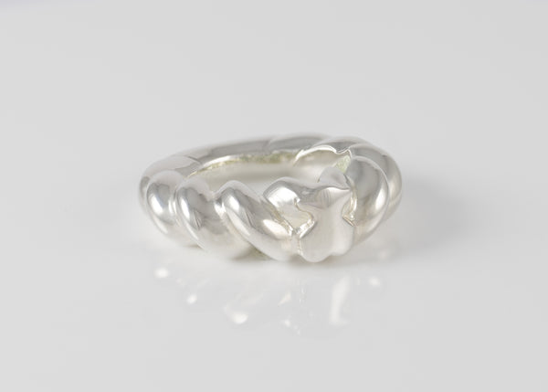 Anillo trenzado Tous de Plata 925 motivo oso Twisted