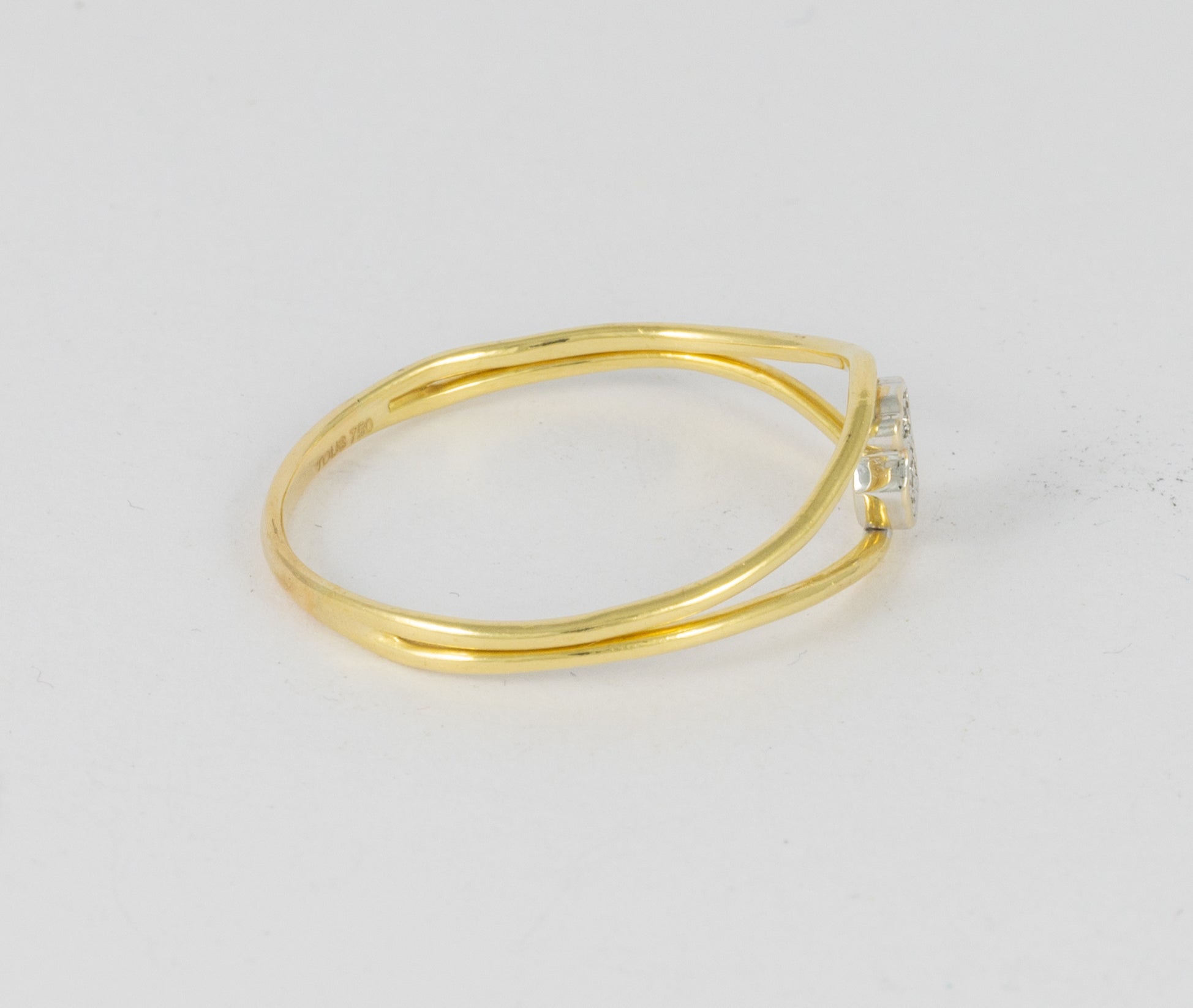 Anillo Tous oro amarillo 18k y diamantes