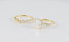 Conjunto de anillo de compromiso y alianza de boda en oro amarillo 14k con moissanita 3.5 ct