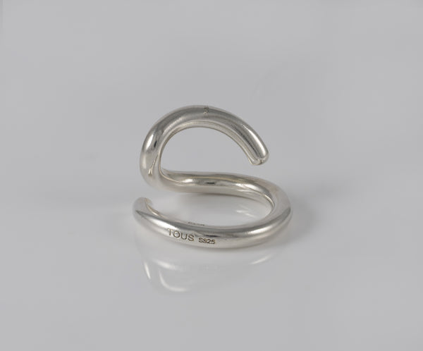 Anillo abierto Tous de plata 925 Bent