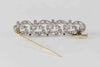 Broche antiguo en oro blanco y amarillo 18k con diamantes 1.1 ct