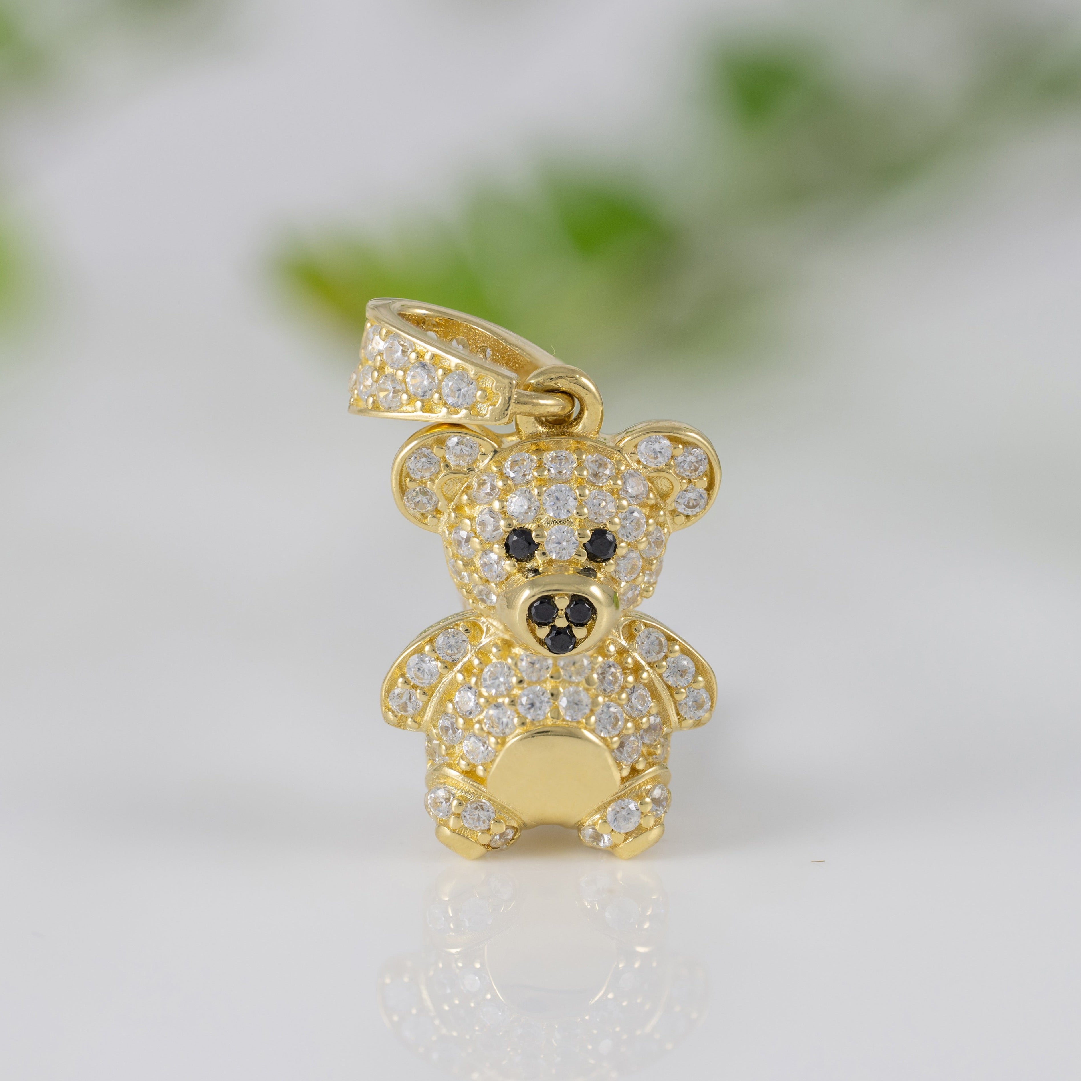 Colgante Oso en oro amarillo 18k