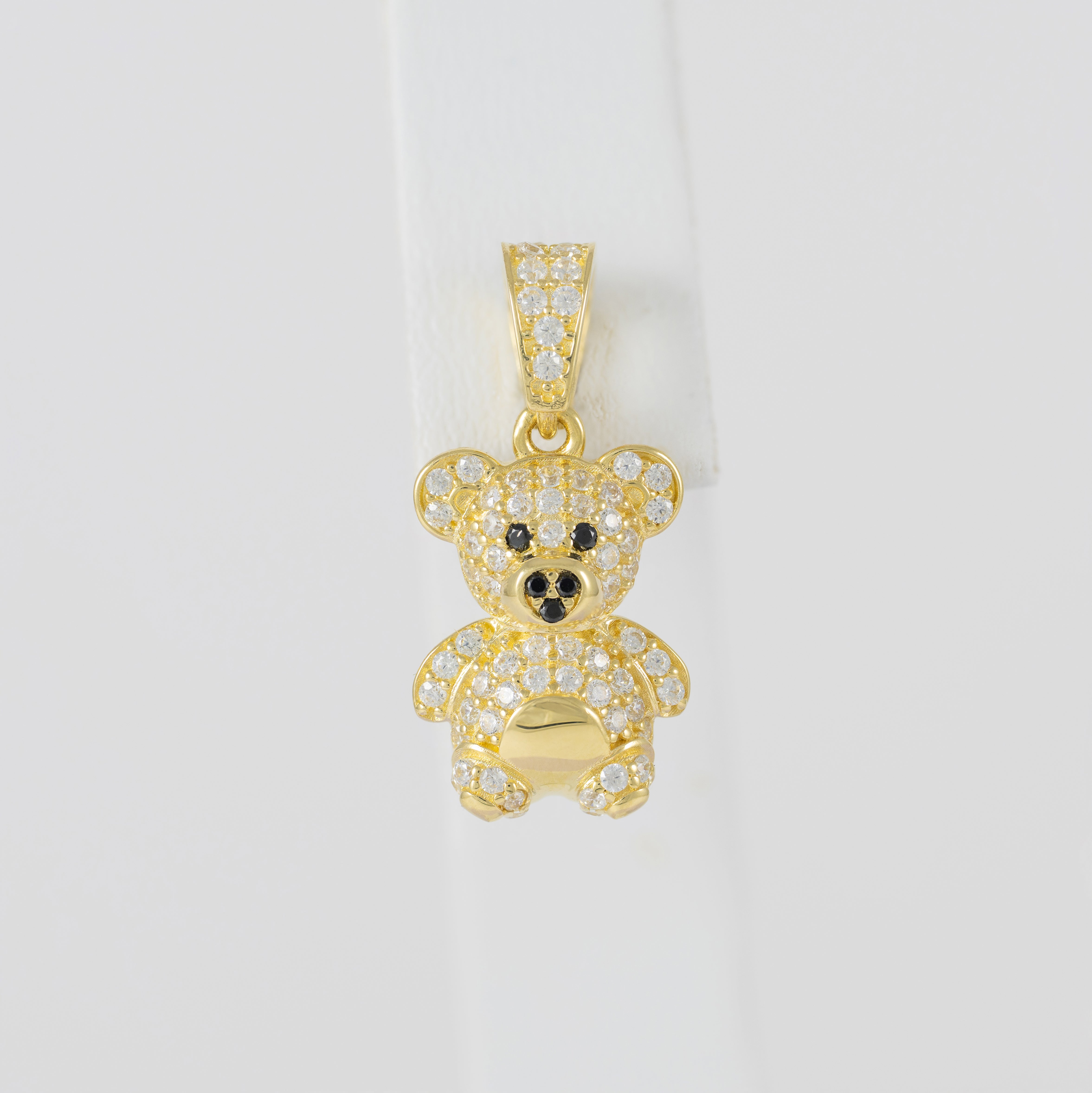 Colgante Oso en oro amarillo 18k