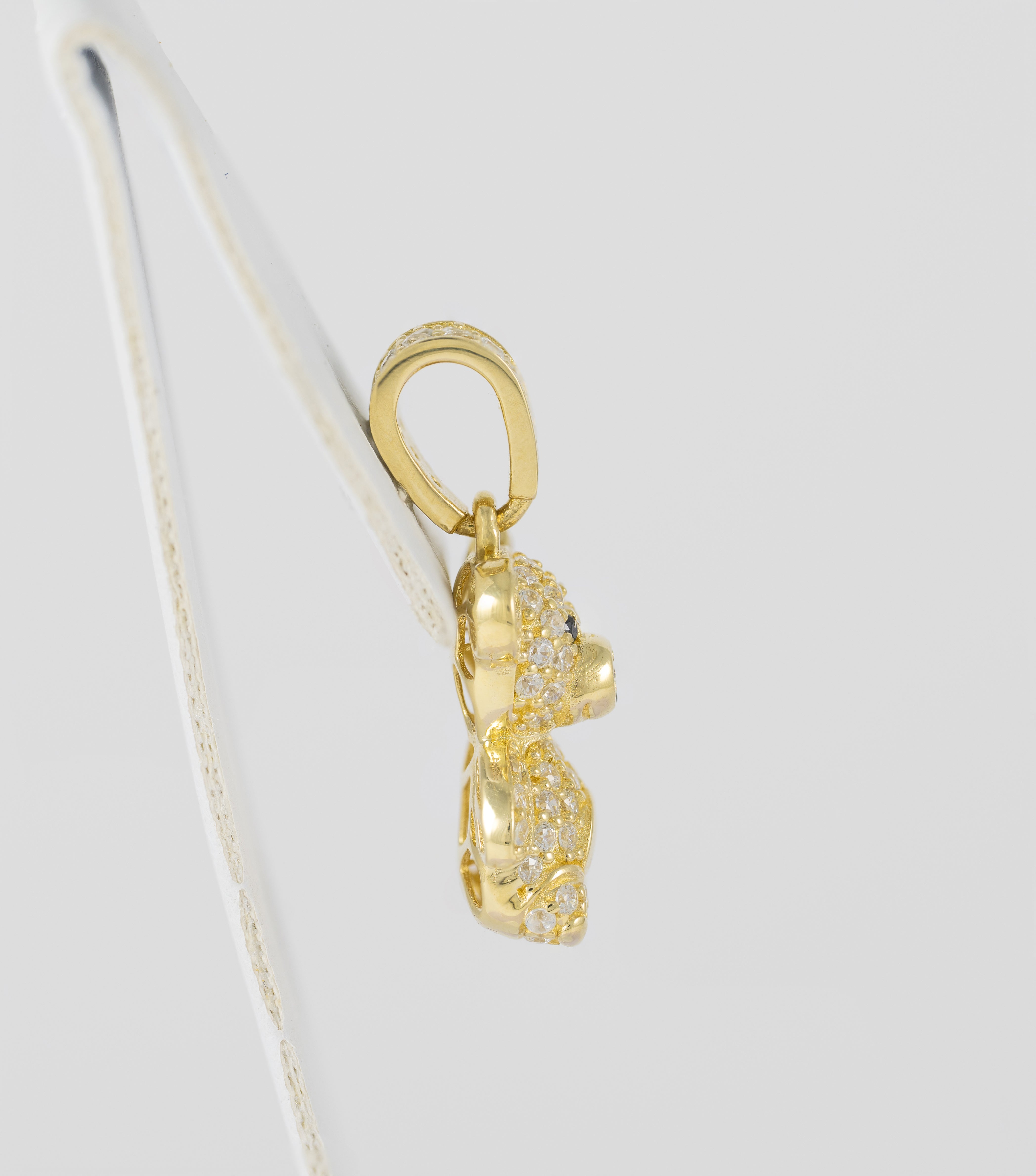 Colgante Oso en oro amarillo 18k