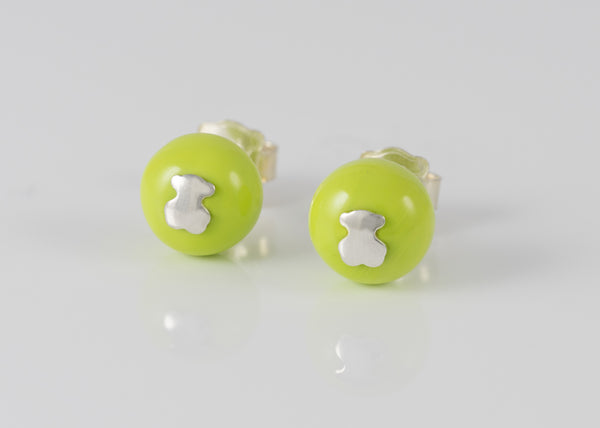 Pendientes Tous de cristal de Murano verde Icon Glass