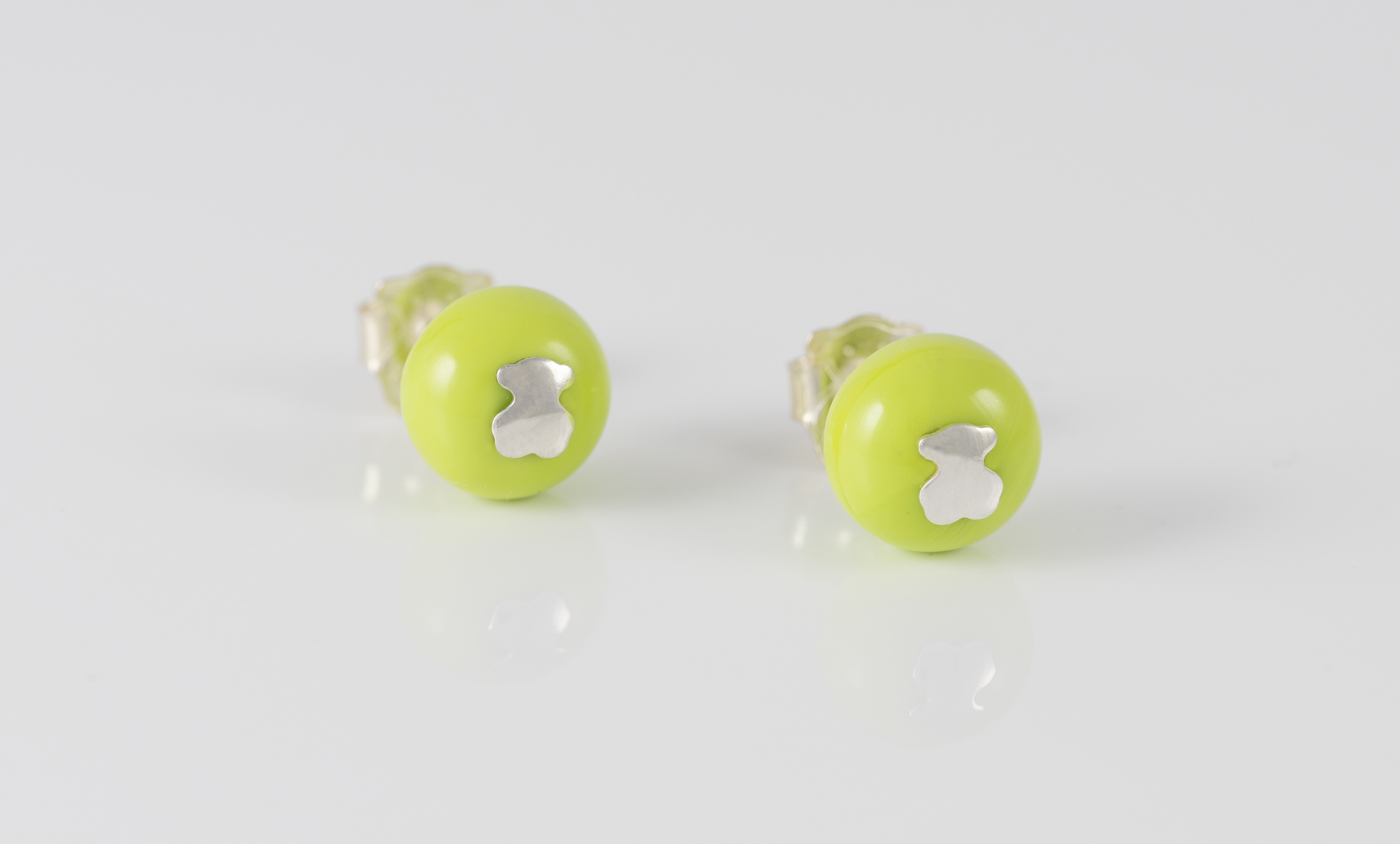 Pendientes Tous de cristal de Murano verde Icon Glass