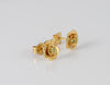 Pendientes Tous Flor oro amarillo 18k con piedras verdes