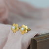 Pendientes Tous Flor oro amarillo 18k con perlas