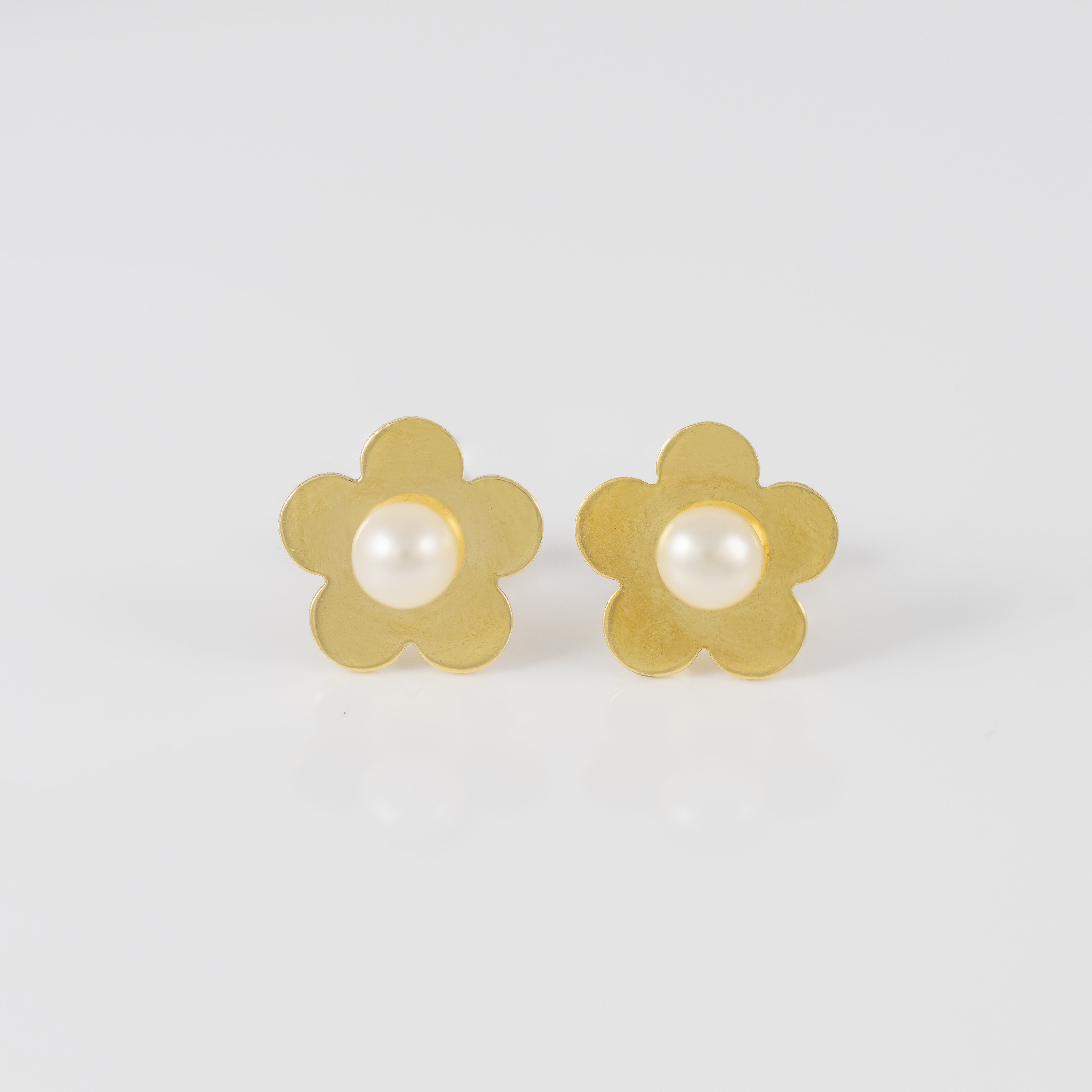 Pendientes Tous Flor oro amarillo 18k con perlas