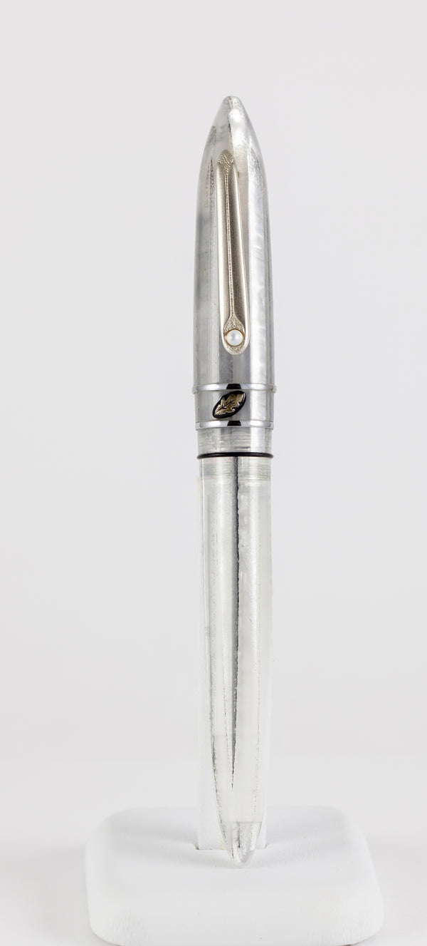 Stipula Model T Fountain Pen Nib Titanium Ice Resin