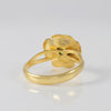 Anillo Tous Flor oro amarillo 18k con piedra verde