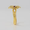 Anillo Tous Flor oro amarillo 18k con piedra rosada