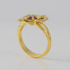 Anillo Tous Flor oro amarillo 18k con piedra rosada