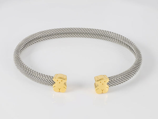 Pulsera Tous en oro amarillo 18k y acero Sweet Dolls